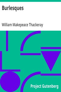 Burlesques — William Makepeace Thackeray cover