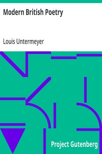Modern British Poetry — Anonymous cover