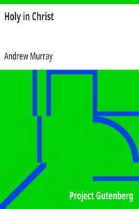 Holy in Christ: Thoughts on the Calling of God's Children to be Holy as He is Holy — Andrew Murray cover