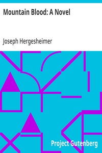Mountain Blood: A Novel — Joseph Hergesheimer cover