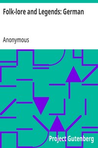 Folk-lore and Legends: German — Anonymous cover
