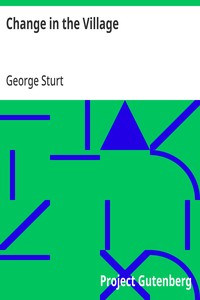 Change in the Village — George Sturt cover