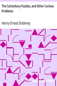 The Canterbury Puzzles, and Other Curious Problems — Henry Ernest Dudeney cover