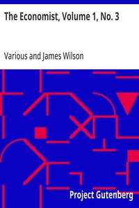The Economist, Volume 1, No. 3 — Various cover