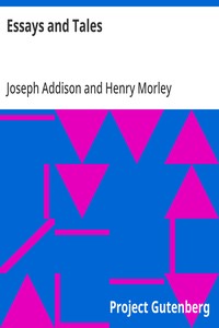 Essays and Tales — Joseph Addison cover