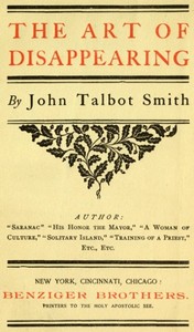 The Art of Disappearing — John Talbot Smith cover