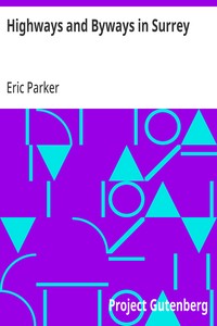 Highways and Byways in Surrey — Eric Parker cover
