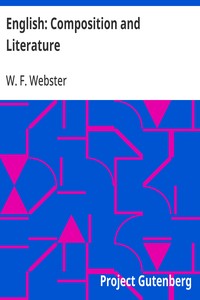 English: Composition and Literature — W. F. (William Franklin) Webster cover