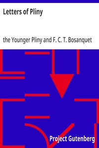 Letters of Pliny — the Younger Pliny cover