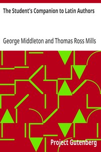 The Student's Companion to Latin Authors cover