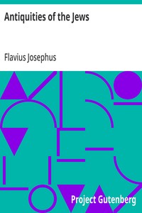 Antiquities of the Jews — Flavius Josephus cover