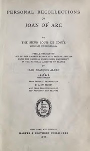 Personal Recollections of Joan of Arc — Volume 1 — Mark Twain cover