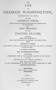 The Life of George Washington: A Linked Index to the Project Gutenberg Editions — John Marshall cover