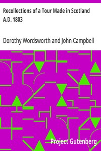 Recollections of a Tour Made in Scotland A.D. 1803 — Dorothy Wordsworth cover
