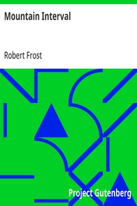 Mountain Interval — Robert Frost cover
