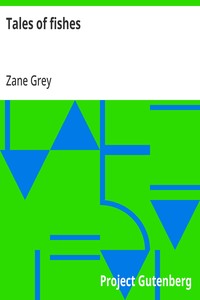 Tales of fishes — Zane Grey cover