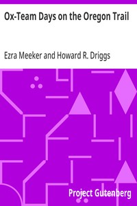 Ox-Team Days on the Oregon Trail — Ezra Meeker cover