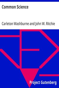 Common Science — Carleton Washburne cover
