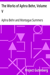 The Works of Aphra Behn, Volume V — Aphra Behn cover