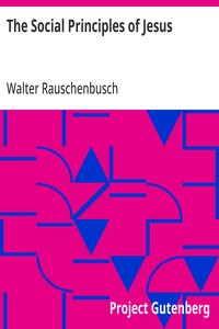 The Social Principles of Jesus — Walter Rauschenbusch cover