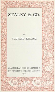 Stalky & Co. — Rudyard Kipling cover