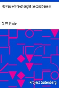 Flowers of Freethought (Second Series) — G. W. (George William) Foote cover