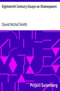Eighteenth Century Essays on Shakespeare cover