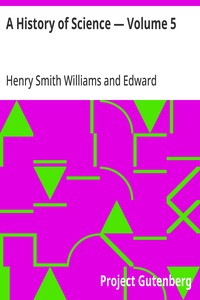 A History of Science — Volume 5 — Henry Smith Williams cover