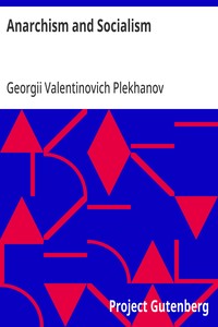 Anarchism and Socialism — Georgii Valentinovich Plekhanov cover