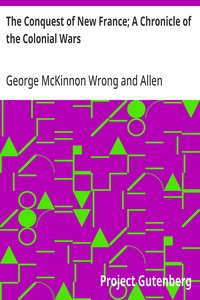 The Conquest of New France; A Chronicle of the Colonial Wars — George McKinnon Wrong cover