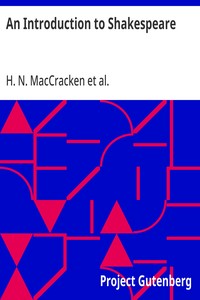 An Introduction to Shakespeare cover