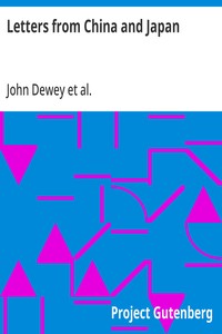 Letters from China and Japan — John Dewey cover