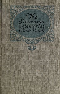 Stevenson Memorial Cook Book — Anonymous cover