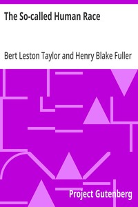 The So-called Human Race — Bert Leston Taylor cover
