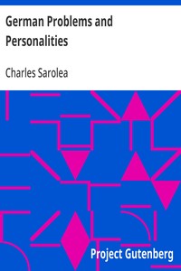German Problems and Personalities cover