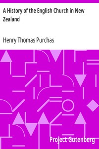 A History of the English Church in New Zealand — Henry Thomas Purchas cover