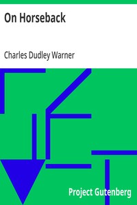 On Horseback — Charles Dudley Warner cover