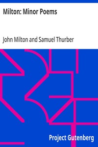 Milton: Minor Poems cover