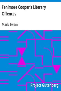 Fenimore Cooper's Literary Offences — Mark Twain cover