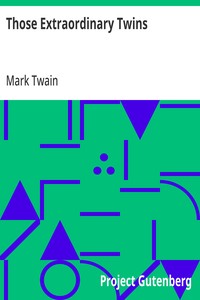 Those Extraordinary Twins — Mark Twain cover
