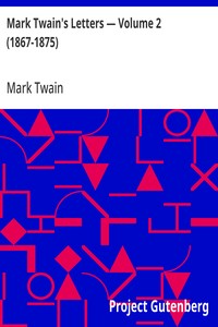 Mark Twain's Letters — Volume 2 (1867-1875) — Mark Twain cover