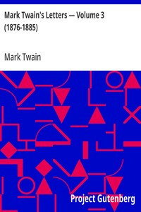 Mark Twain's Letters — Volume 3 (1876-1885) — Mark Twain cover