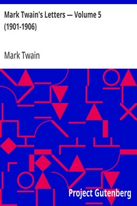 Mark Twain's Letters — Volume 5 (1901-1906) — Mark Twain cover