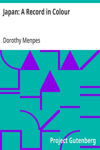 Japan: A Record in Colour — Dorothy Menpes cover