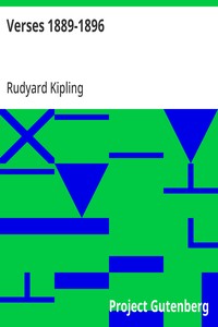 Verses 1889-1896 — Rudyard Kipling cover