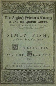 A Supplication for the Beggars — Simon Fish cover