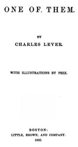 One Of Them — Charles Lever cover