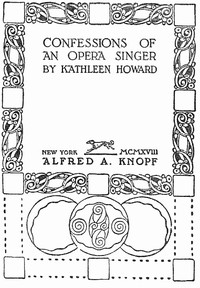 Confessions of an Opera Singer cover