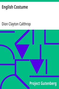 English Costume — Dion Clayton Calthrop cover