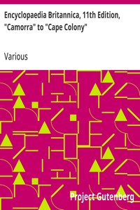 Encyclopaedia Britannica, 11th Edition, "Camorra" to "Cape Colony": Volume 5, Slice 2 cover